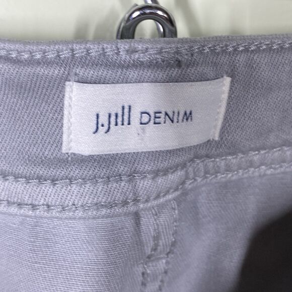 J Jill Denim Womens Sz 10 Light Zinc Gray Authentic Fit Slim Ankle Jeans - Picture 8 of 12